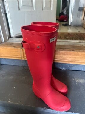 Hunter Red Women's Tall Rain Boots